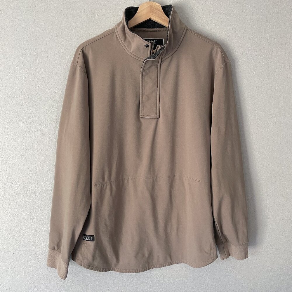 BYLT Elite Fairway Drop-Cut Pullover Size L Driftwood